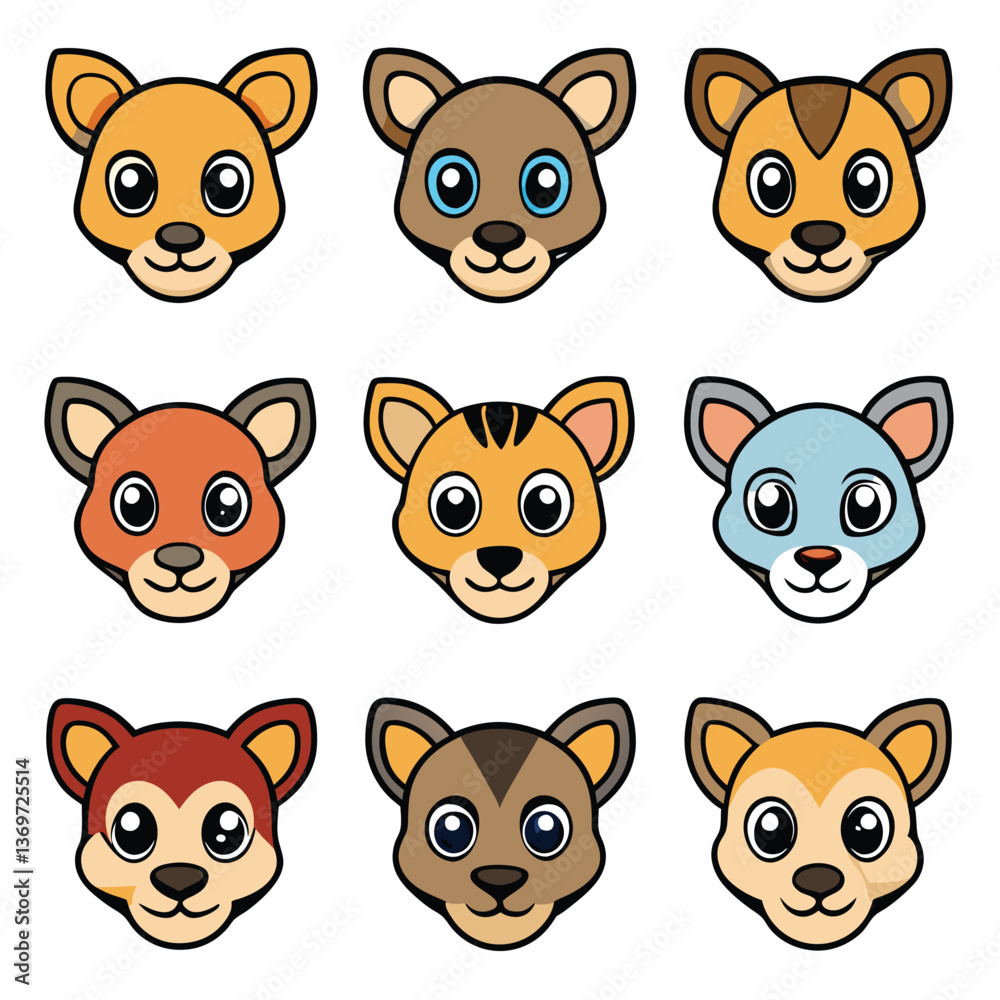 Fototapeta premium A diverse Vector set Illustrator Artwork Design