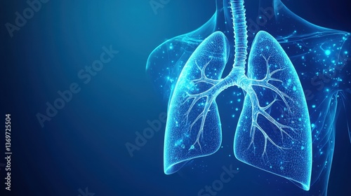 Abstract Lungs with red human bronchial tree structure. Lungs anatomy,left and right bronchus, bronchioles,Medicine cure tuberculosis, pneumonia, asthma. Abstract health care medical concept.