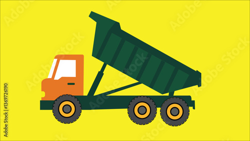 Vector illustration of Dumper Truck