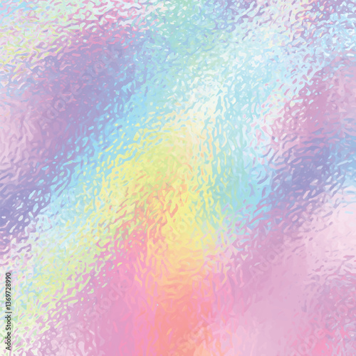 Rainbow foil pattern. Iride...