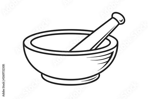 Mortar and Pestle Herbal Medicine, Grinding, Mixing, Crushing, Cooking