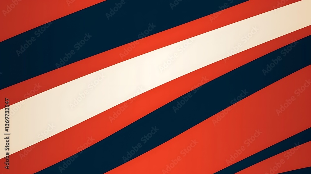 Abstract Diagonal Stripes Red White And Dark Blue Abstract Diagonal Stripes Red White And Dark Blue