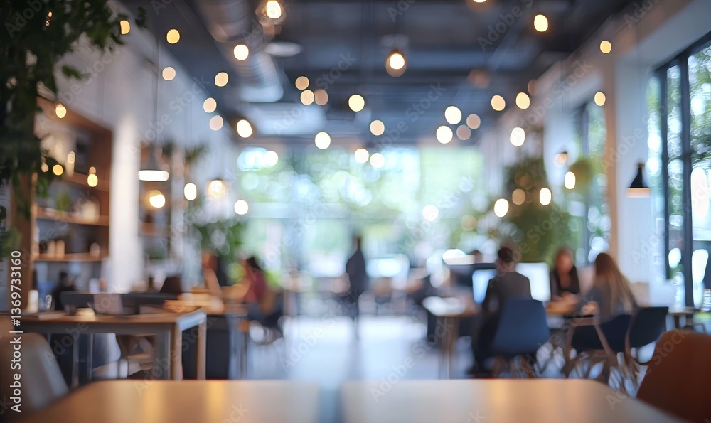 Blurry background of people working in an office, business incubator and start up concept Blurry background of people working in an office, business incubator and start up concept