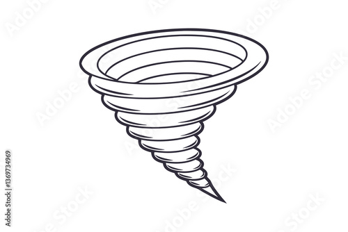 Swirling Vortex, Tornado vector art, Weather Pattern, Cyclone Design, Natures Fury, Atmospheric Ph