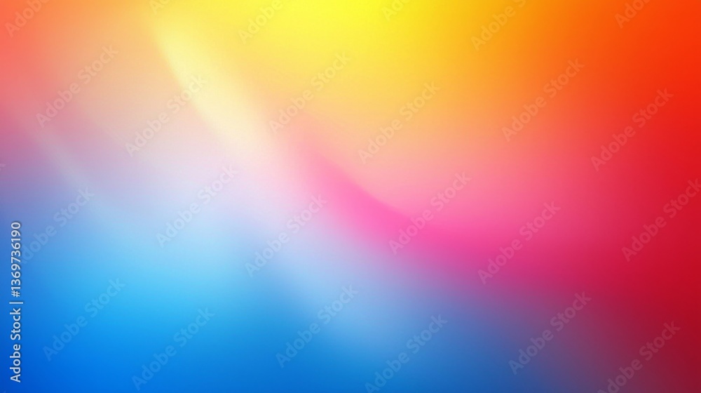 Obraz premium Eye-catching gradient background featuring an energetic mix of blue, pink, red, and yellow.