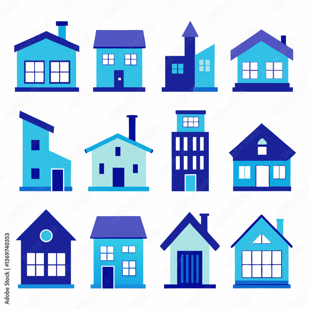 house icons set house icons set