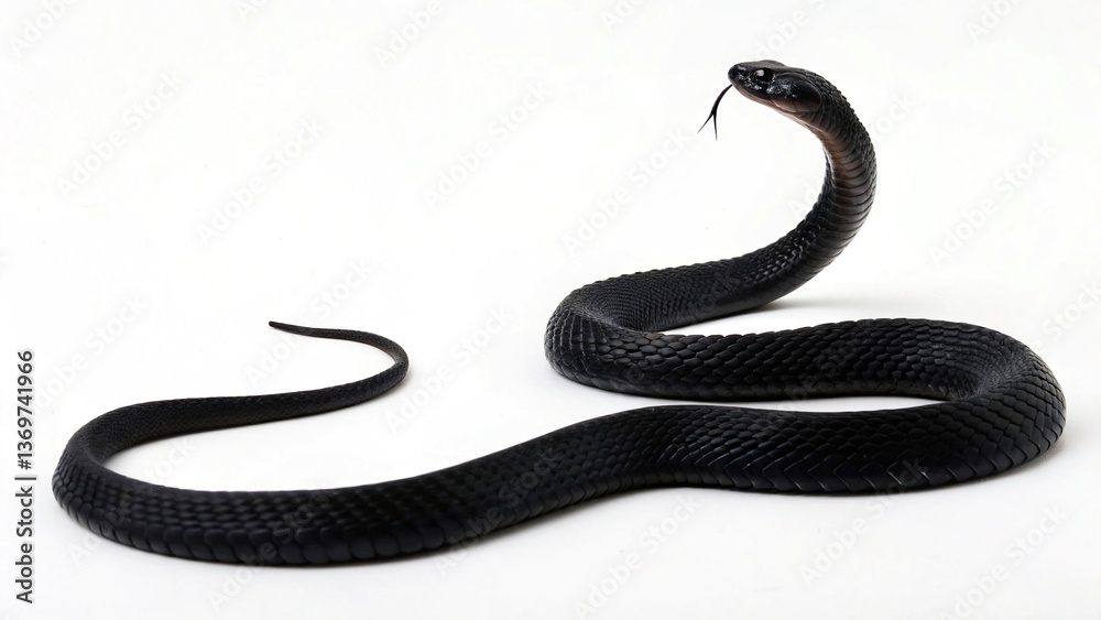 Fototapeta premium snake vector illustration isolated on white or transparent background
