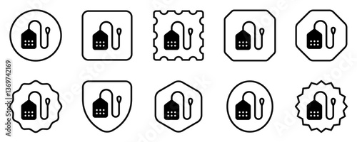 Editable teabag vector icon. Part of a big icon set family. Perfect for web and app interfaces, presentations, infographics, etc