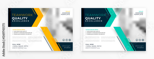 professional annual brochure template for catalog or magazine