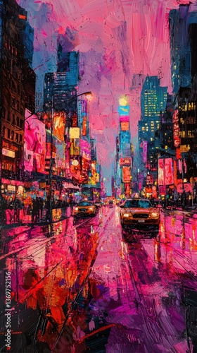 Dramatic City View with Interplay of Natural Light at Dusk