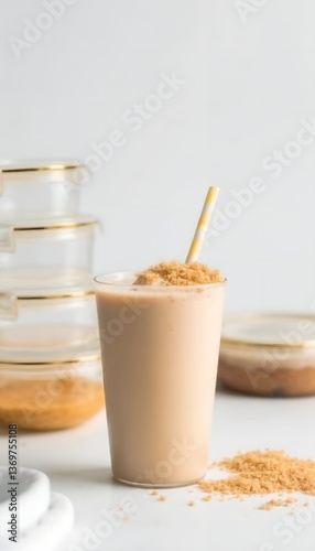 Wallpaper Mural Smoothie with Topping Lightly Sprinkled simply staged Torontodigital.ca