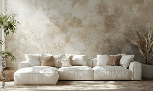 Modern Interior Scandinavian Apartment with Wooden Elements and Cozy Atmosphere 3D Illustration