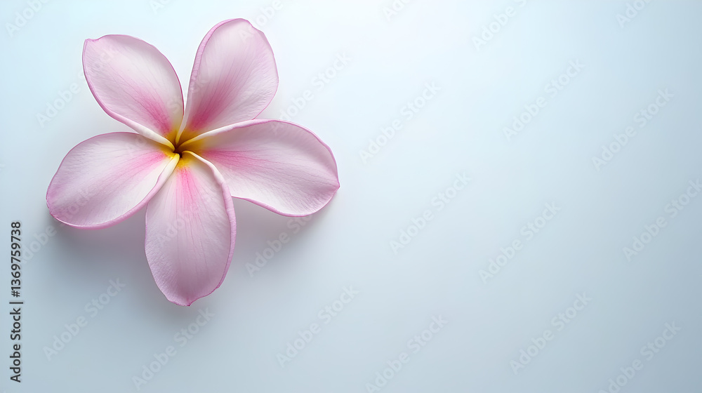 A pink flower with yellow petals is in the foreground