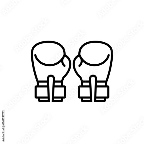 Simple Sport Gloves Icon