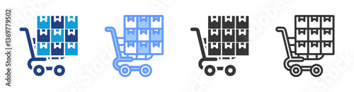 Bulk Purchasing icon set multiple style collection
