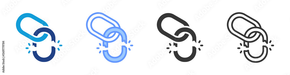 Weakness icon set multiple style collection Weakness icon set multiple style collection