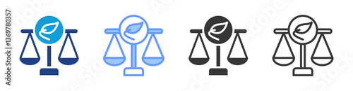Regulatory Environment icon set multiple style collection