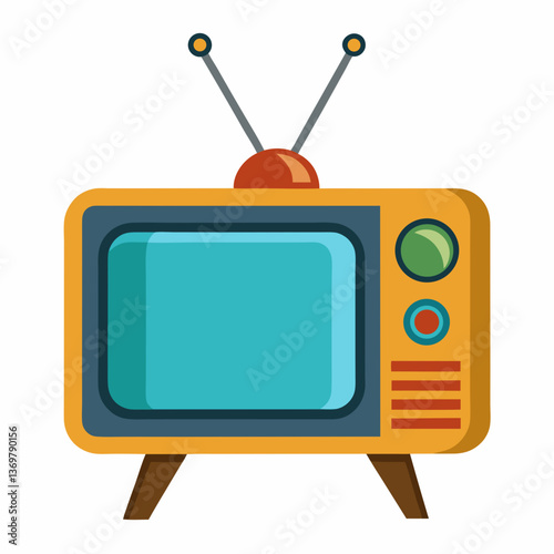 retro tv vector illustration