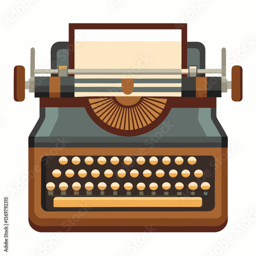 old fashioned typewriter