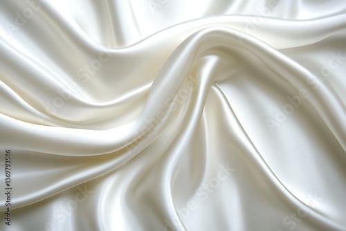 Cream Satin Drape Texture