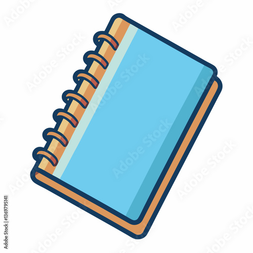 simple notebook with spiral binding