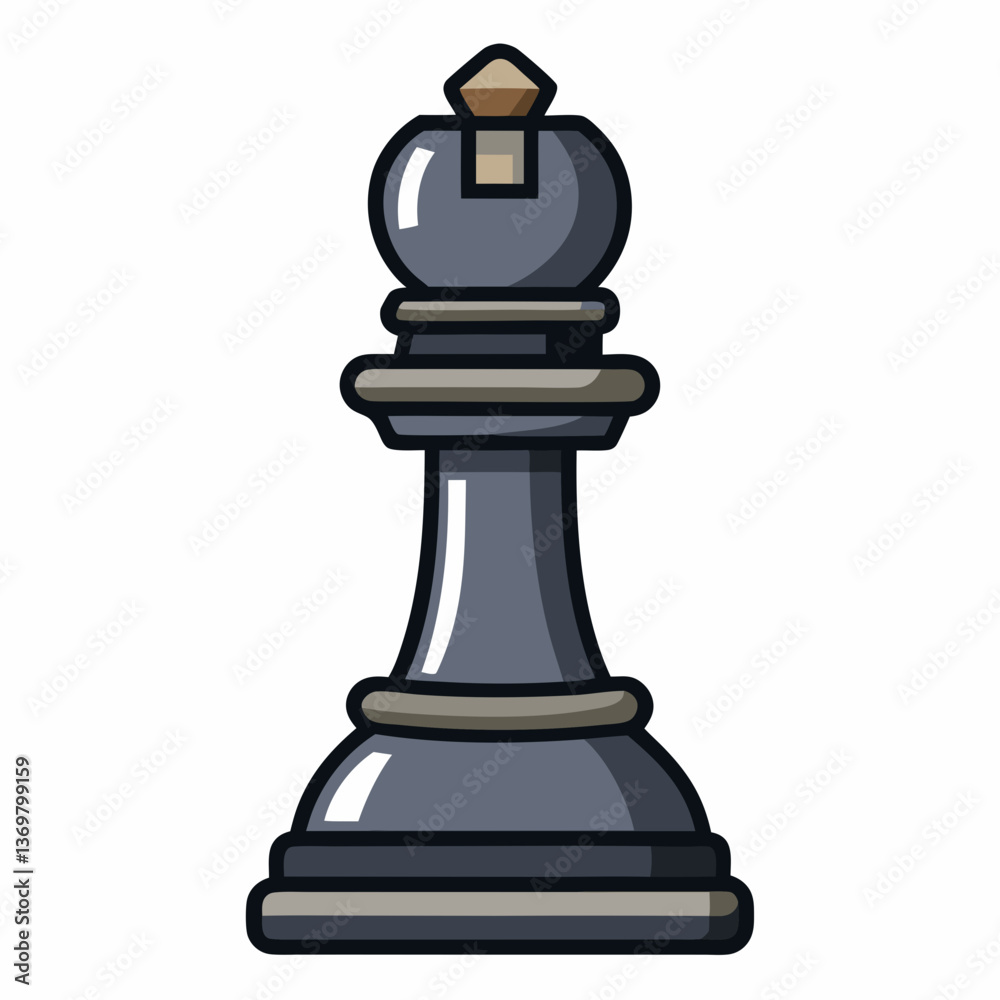 detailed chess piece with polished surface detailed chess piece with polished surface