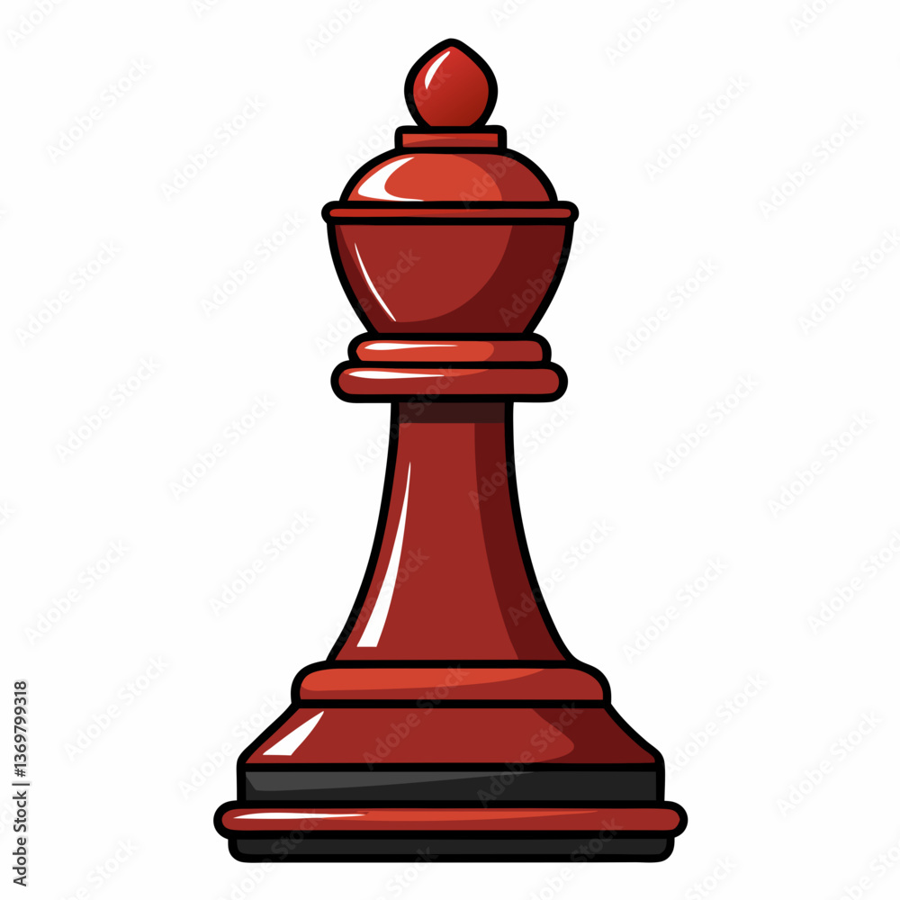 detailed chess piece with polished surface detailed chess piece with polished surface