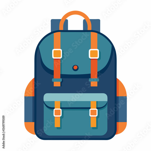 stylish backpack with multiple compartments 
