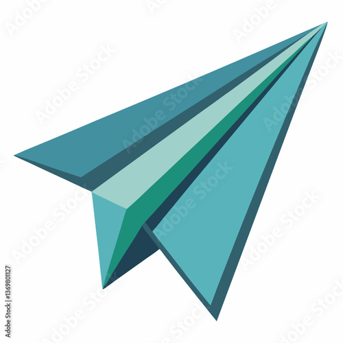 folded paper airplane with sharp edges