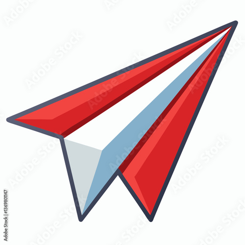folded paper airplane with sharp edges