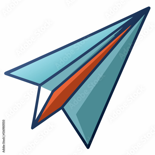 folded paper airplane with sharp edges