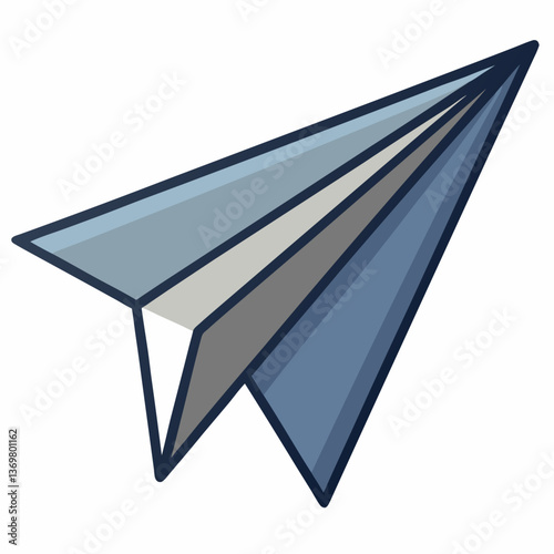folded paper airplane with sharp edges
