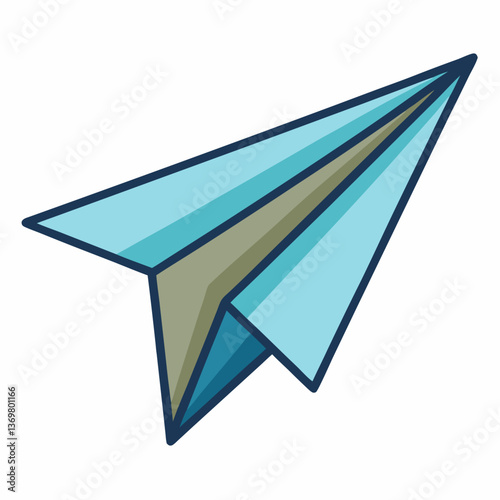 folded paper airplane with sharp edges