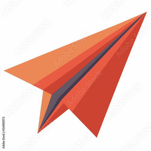 folded paper airplane with sharp edges