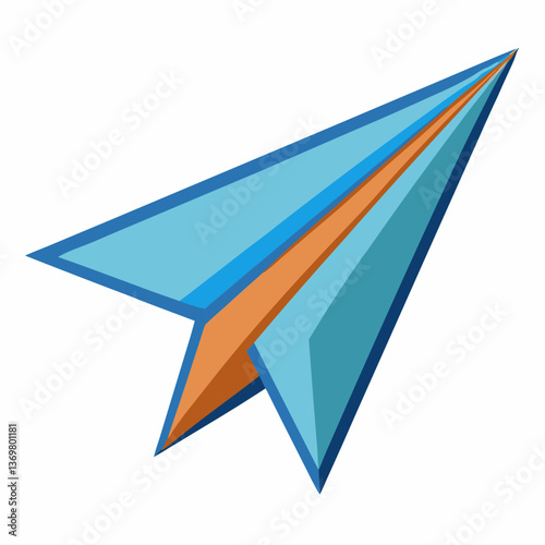 folded paper airplane with sharp edges