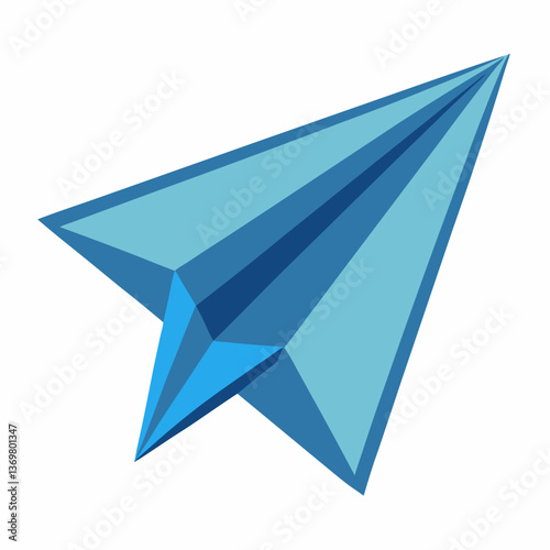 folded paper airplane with sharp edges