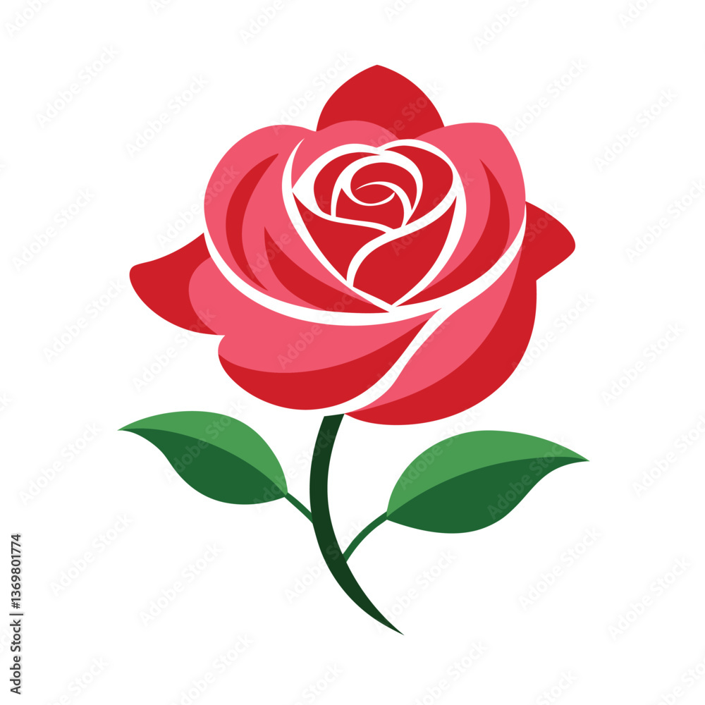 red rose vector illustration red rose vector illustration