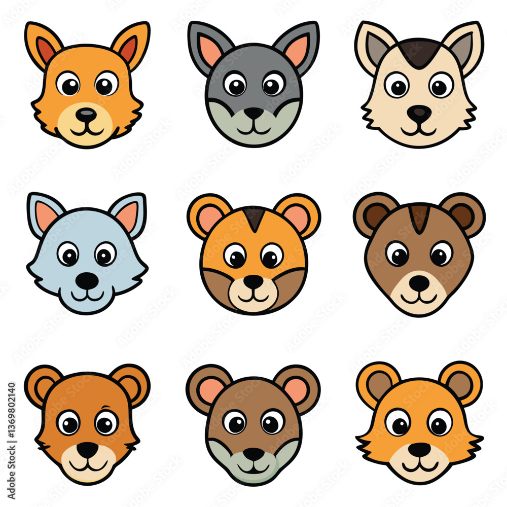 Fototapeta premium A diverse Vector set Illustrator Artwork Design 