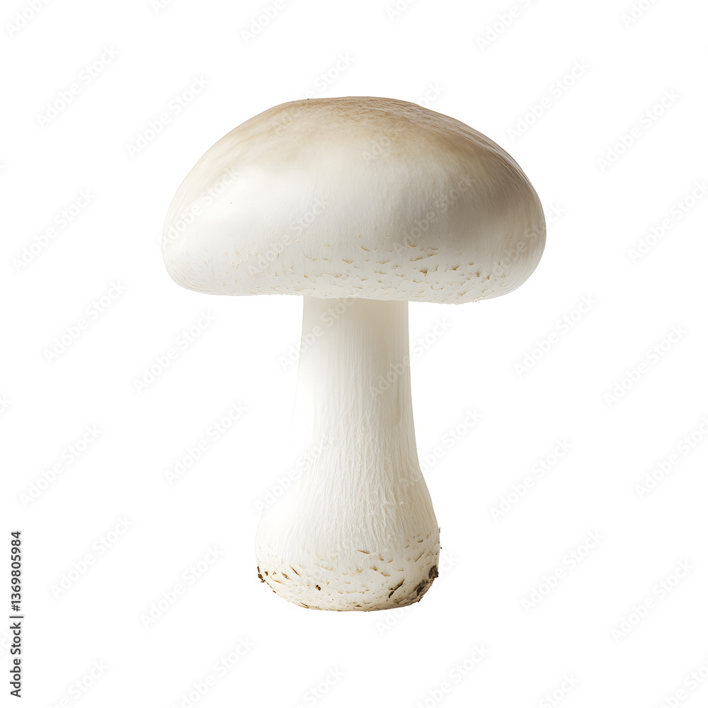 White mushroom isolated on transparent background White mushroom isolated on transparent background