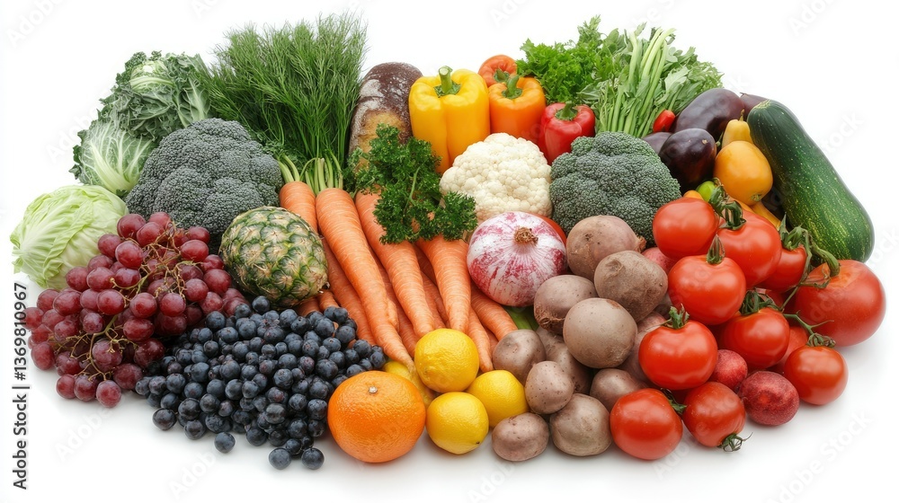 Bountiful Harvest A Vibrant Collection of Fresh Fruits and Vegetables Bountiful Harvest A Vibrant Collection of Fresh Fruits and Vegetables