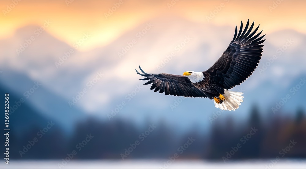 Obraz premium american bald eagle