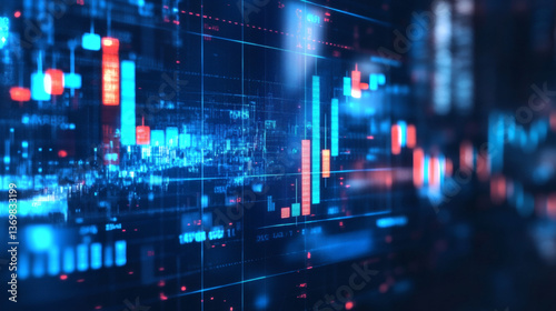 Wallpaper Mural Analyzing financial data digital screen closeup view tech environment modern concept
 Torontodigital.ca