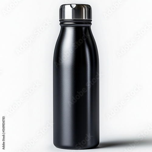 black plastic bottle 