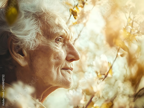 Longevity healthy happy retirement old man