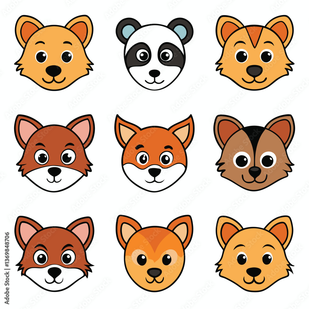 Fototapeta premium A diverse Vector set Illustrator Artwork Design