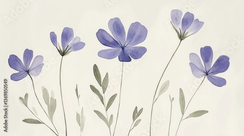 Delicate Lavender Flowers in Soft Light