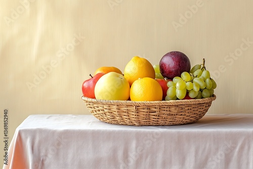 Wallpaper Mural Colorful Fruit Basket Still Life Torontodigital.ca