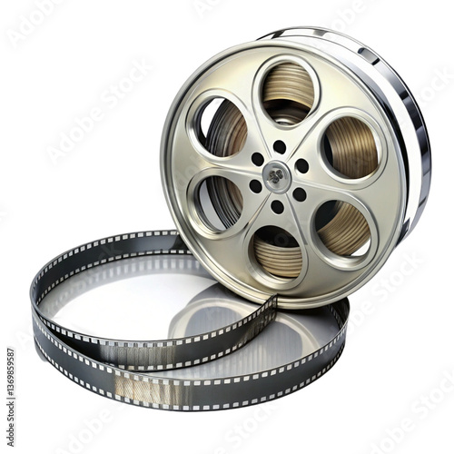film reel isolated on white