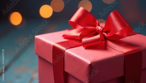 Close-up of a brightly wrapped gift being opened , december, present