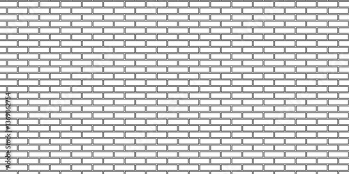Abstract vector empty stucco masonry pavement floor and wall limestone brickwork concrete texture. Urban white, black line cement rough row wallpaper abstract background.	
